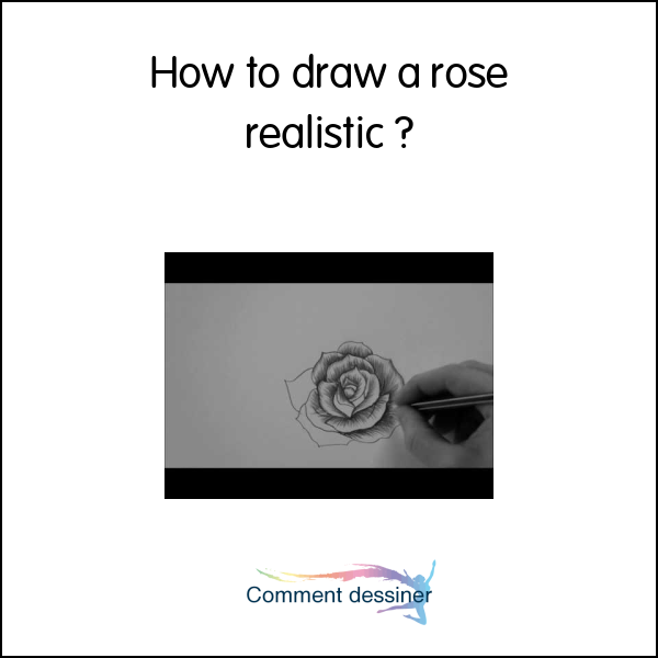 How to draw a rose realistic